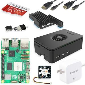 CanaKit Raspberry Pi 5 Starter Kit PRO - Turbina Negro (128GB Edition) (8GB RAM)