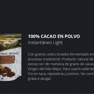 100% CACAO EN POLVO